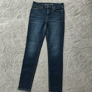 American Eagle Jeans. Dark wash. Size 10 long. Good condition